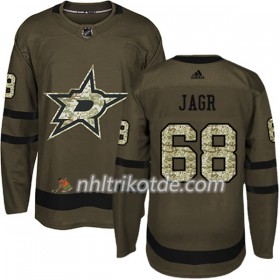 Dallas Stars Trikot Jaromir Jagr 68 Adidas 2017-2018 Camo Grün Authentic - Herren